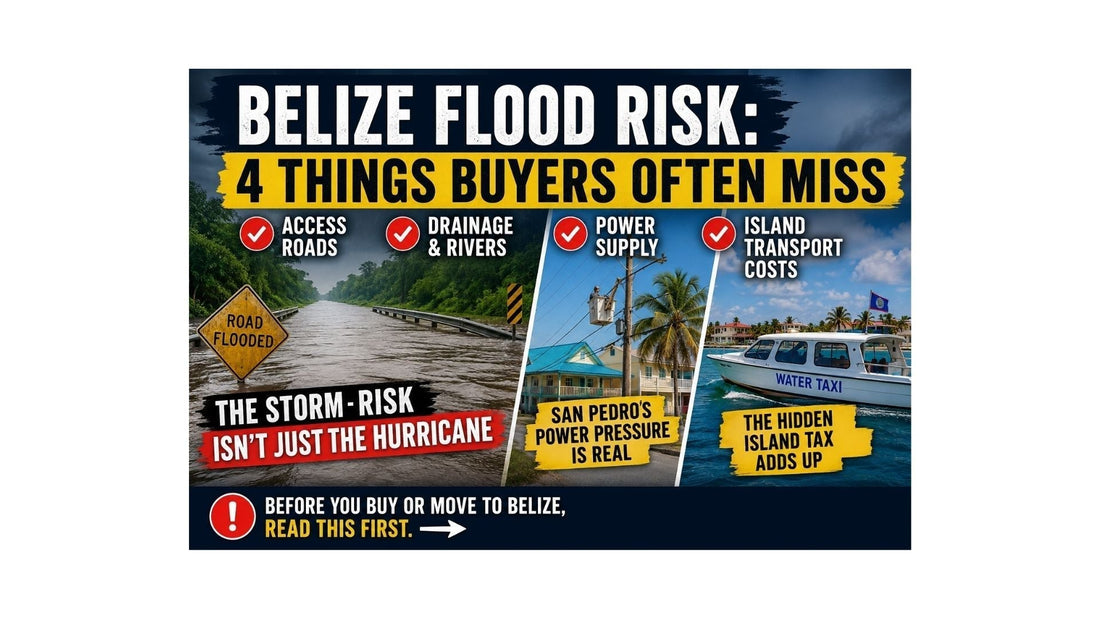 The Belize Flood Risk. The Property Problem Buyers Often Miss.