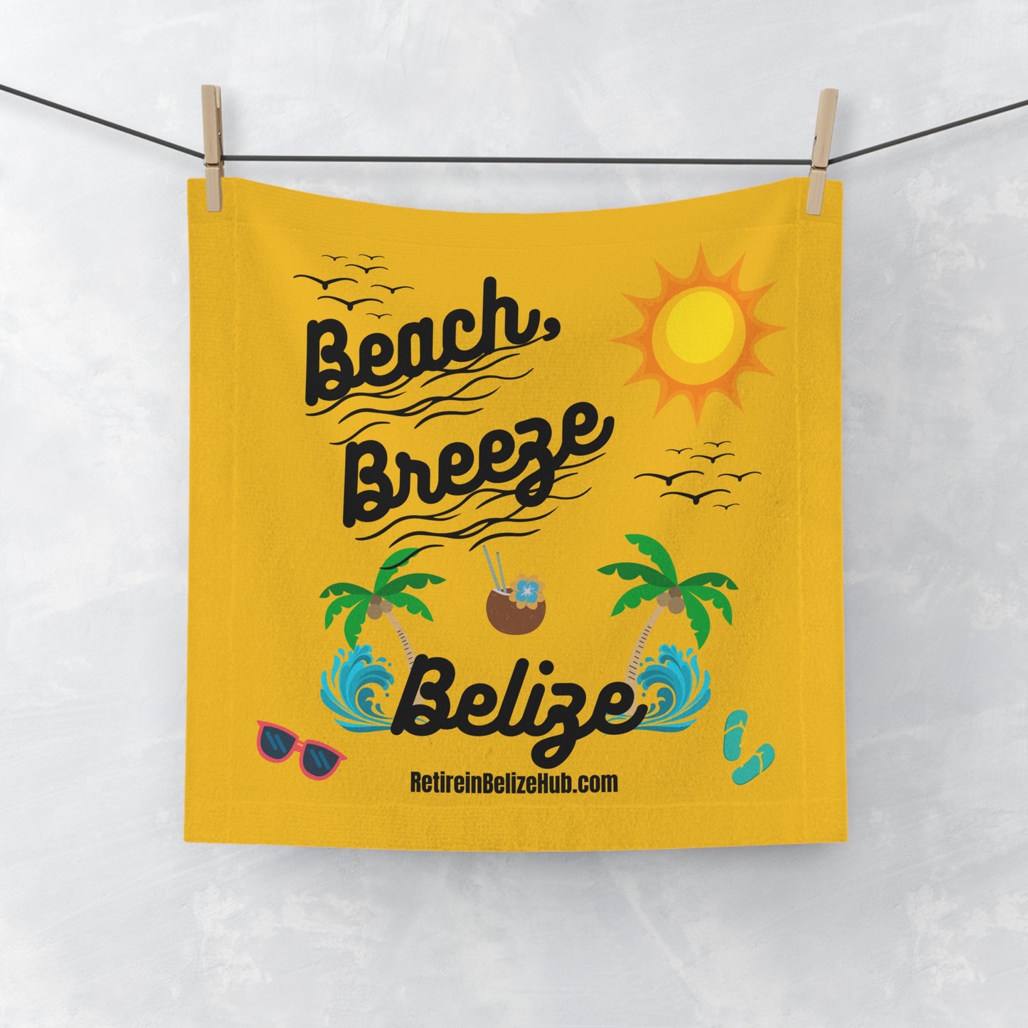 Belize State of Mind Face Towel