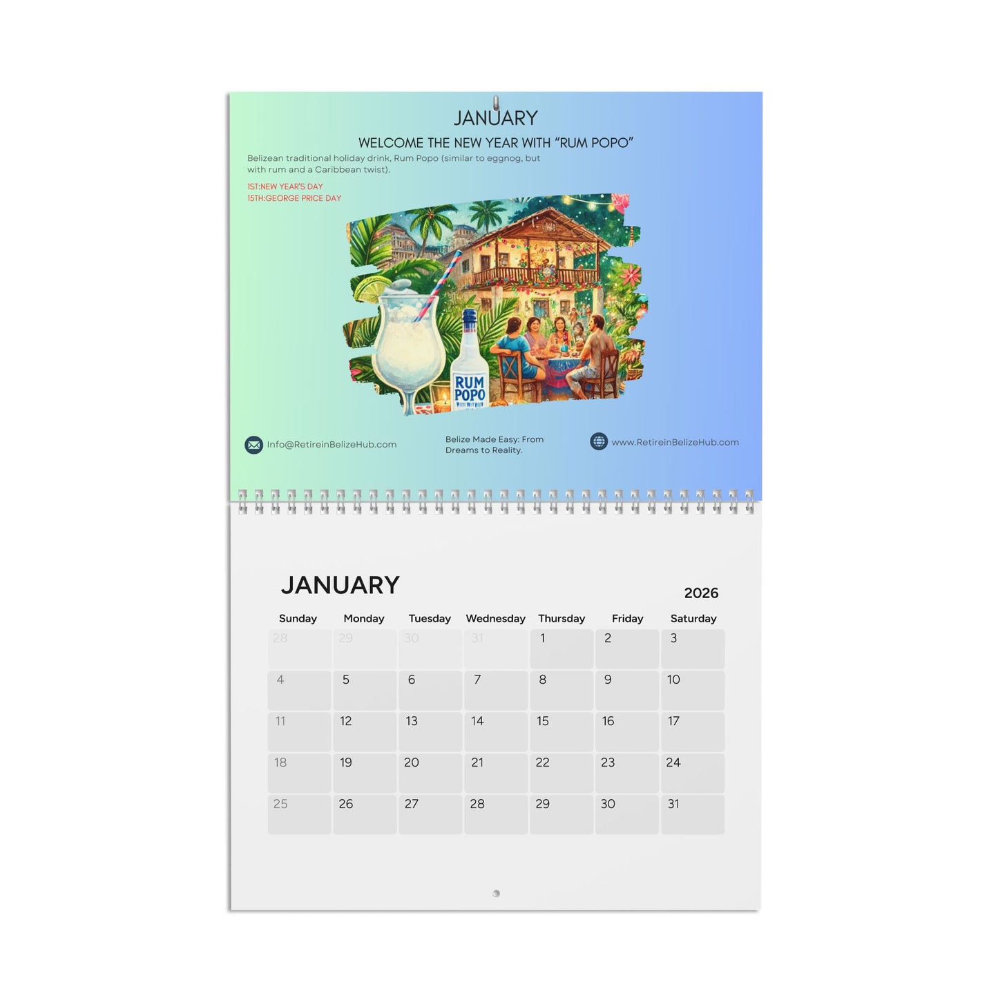 Belizean Culture & Celebrations 2026 Calendar